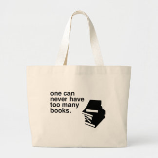 too many books large tote bag