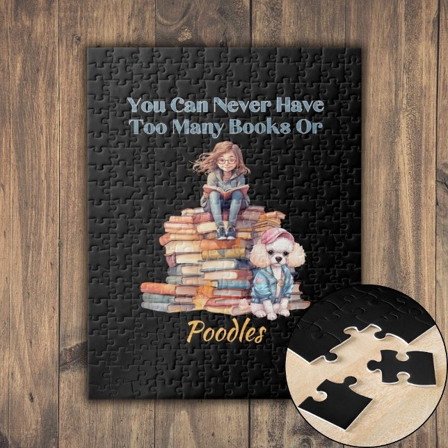Too Many Books or Poodles  Jigsaw Puzzle (Too Many Books or Poodles Jigsaw Puzzle)