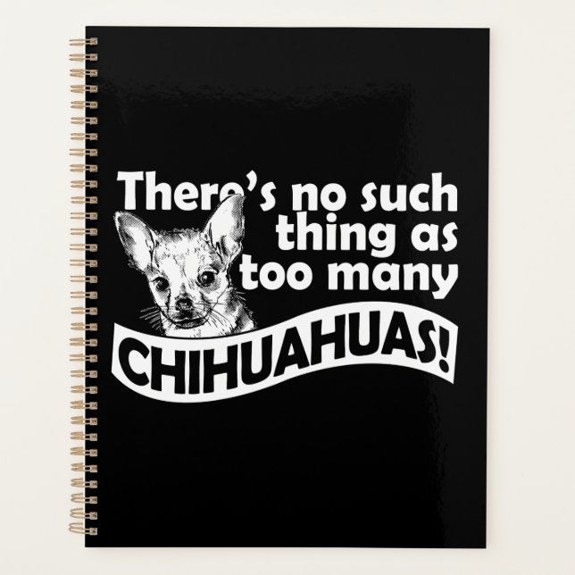 Too Many Chihuahuas Planner (Front)