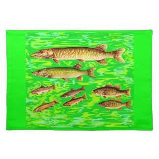 too many fish in the sea cloth placemat