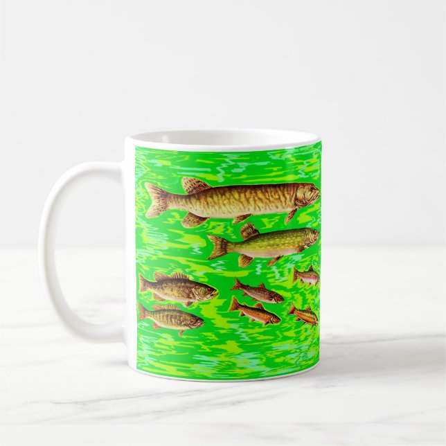 too many fish in the sea coffee mug (Left)