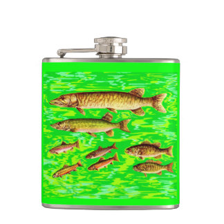 too many fish in the sea hip flask