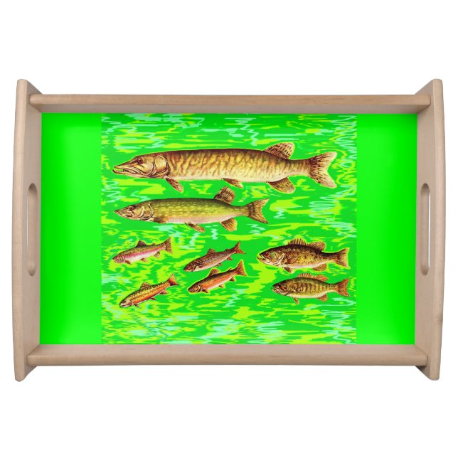 too many fish in the sea serving tray (Front)