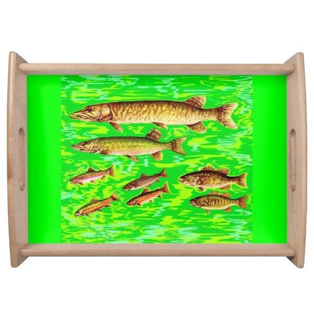 too many fish in the sea serving tray (Front)