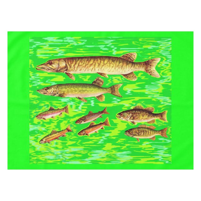 too many fish in the sea tablecloth (Front (Horizontal))