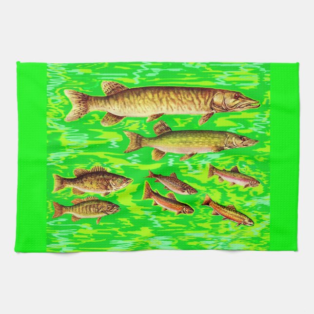 too many fish in the sea towel (Horizontal)