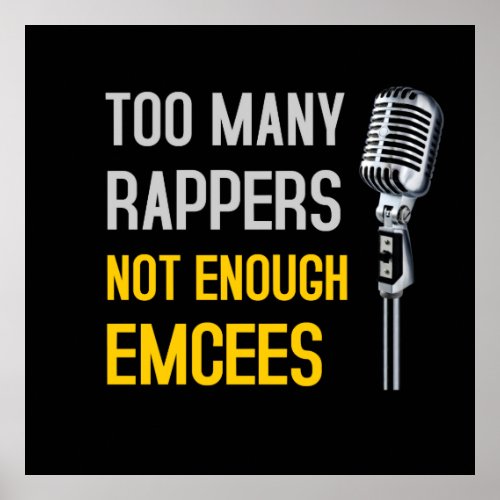 Too Many Rappers _ Poster