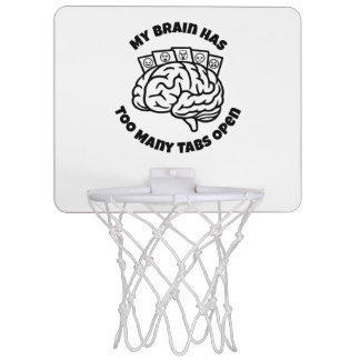 Too Many Tabs – Funny Overthinker Mini Hoop