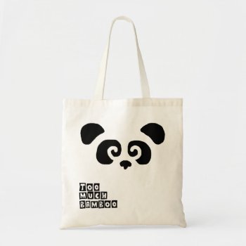 Too Much Bamboo! Panda Bag by pandathings at Zazzle