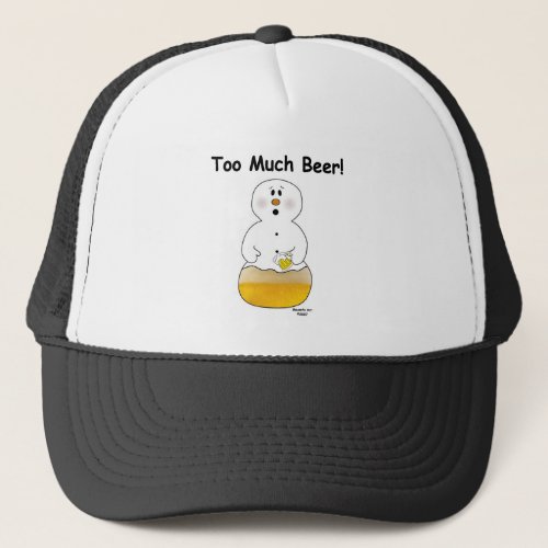 Too Much Beer Snowman Hat