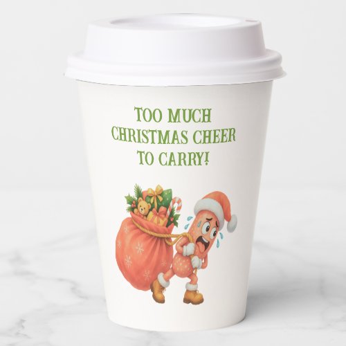 Too much Christmas Cheer to Carry! Salami Paper Cups