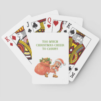 Too much Christmas Cheer to Carry! Salami Poker Cards