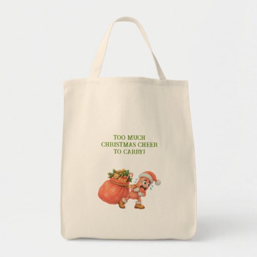 Too much Christmas Cheer to Carry! Salami Tote Bag