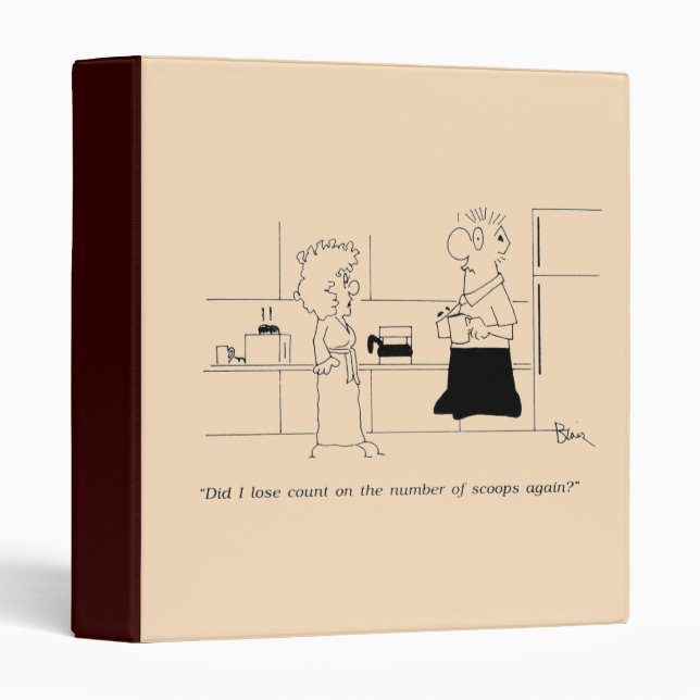 Too Much Coffee 3 Ring Binder (Front/Spine)