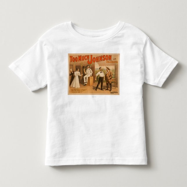"Too much Johnson" - Two Men Fighting Theatre Toddler T-shirt (Front)