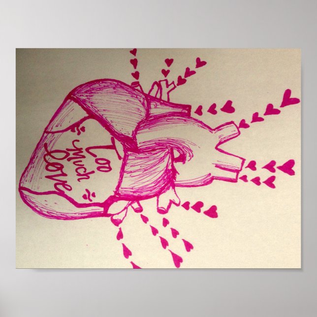 Too Much Love Poster (Front)