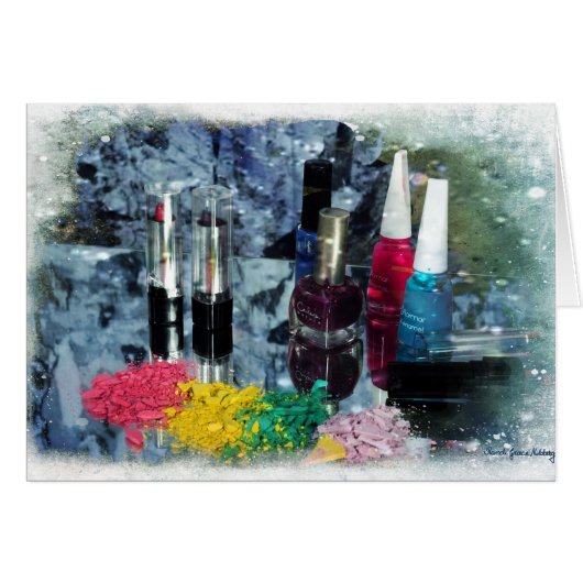 Too Much Makeup Cards (Front Horizontal)