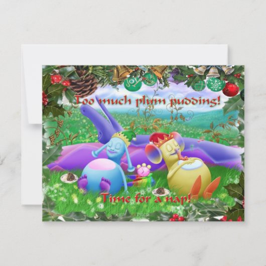 Too much plum pudding! (Front)