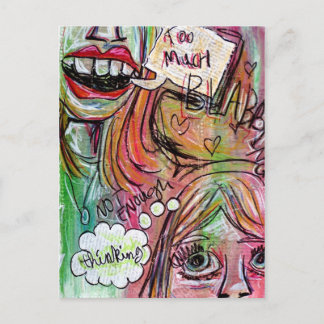 Too Much post card