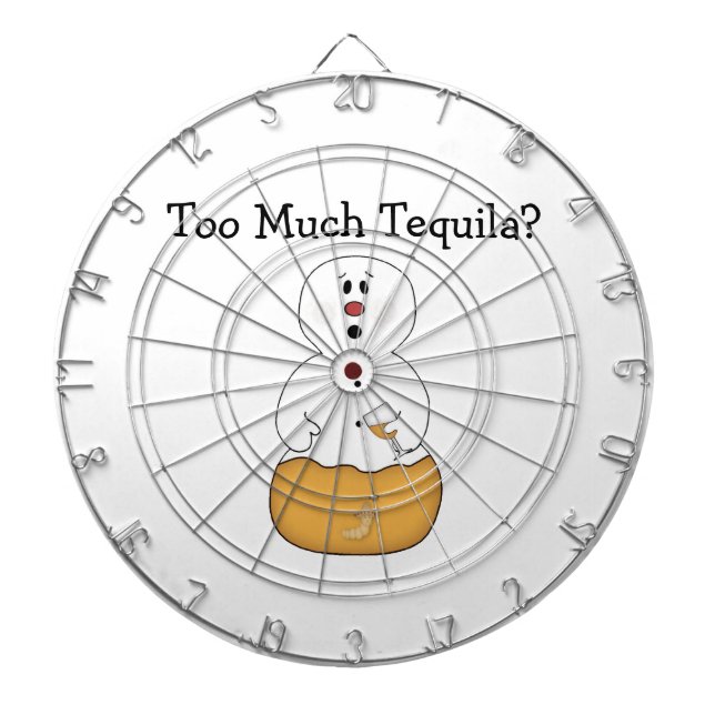 Too Much Tequila Dartboard With Darts