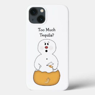 Too Much Tequila Snowman iPhone 13 Case