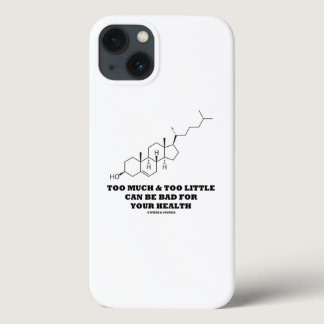 Too Much Too Little Bad For Health Cholesterol iPhone 13 Case