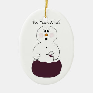 Too Much Wine Ornament