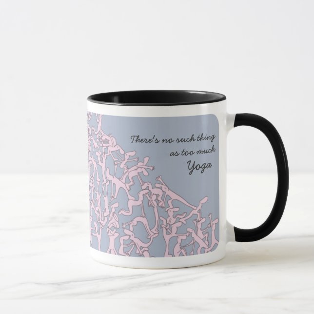 Too much Yoga mug, pink Mug (Right)