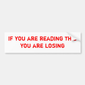 Too serious bumper sticker