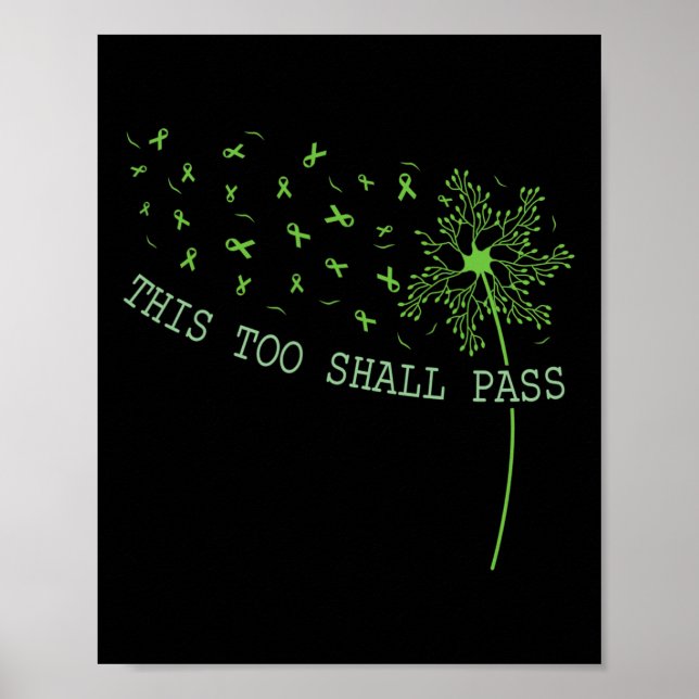 Too Shall P Happy Mental Health Awareness Graphic  Poster (Front)