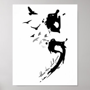 Too Shall P Mental Health Problems Semicolon  Poster