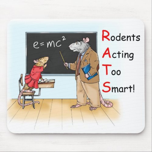 Too Smart Rat Mousepad