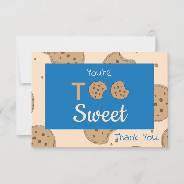 Too Sweet Thank You Card (Front)