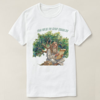 Too Wise To Stop Reading Men's T-Shirt For Readers