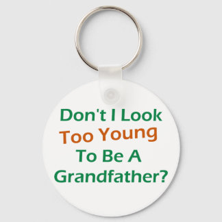 Too Young Grandpa Keychain