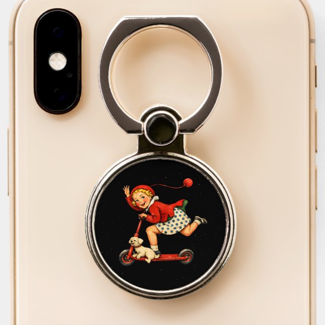 Toodaloo Cuntaroos Funny Sarcastic Retro Humor Phone Ring Stand (Close Up)