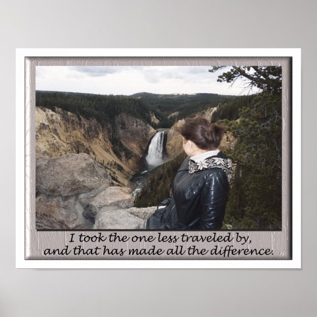 took the one less traveled poster (Front)