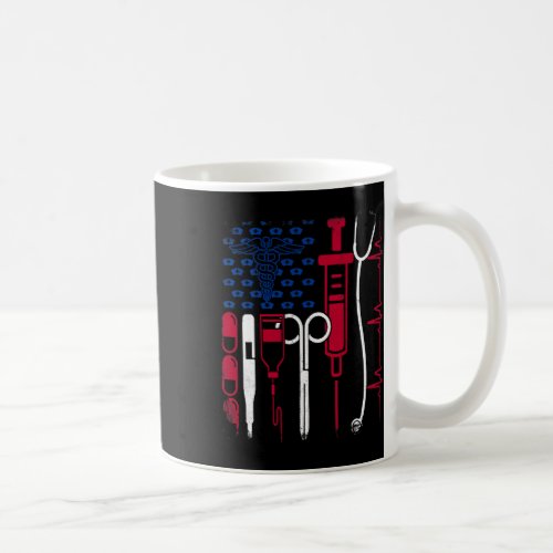 Tool American Flag Pride 4th Of July Proud Nurse  Coffee Mug