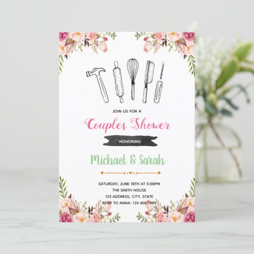 tool and gadget shower party invitation Zazzle