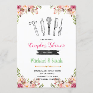 tool and gadget shower party invitation