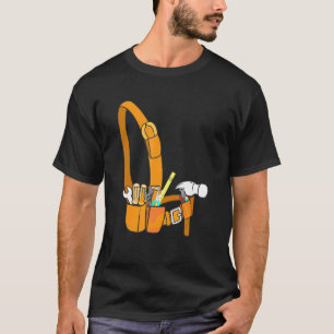 Tool Belt Plumber Electrician Hammer Carpenter Tec T-Shirt