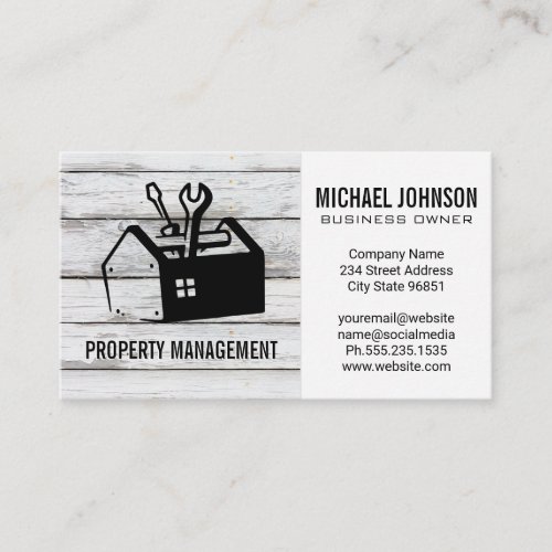 Tool Box  Hardware Carpentry Business Card