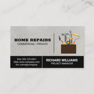 Tool Box   Home Repair Carpentry Business Card