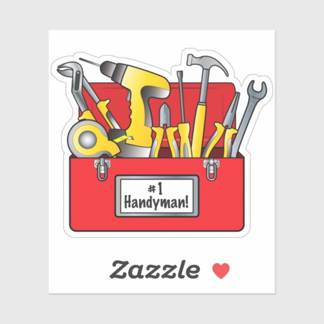 Tool Box:Number One Handyman! Sticker (Sheet)