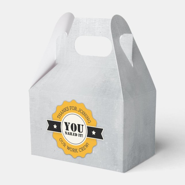 Tool & Construction Themed Party Favor Boxes (Front Side)