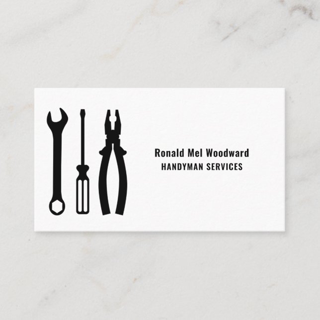 Tool Handyman Services Business Card (Front)