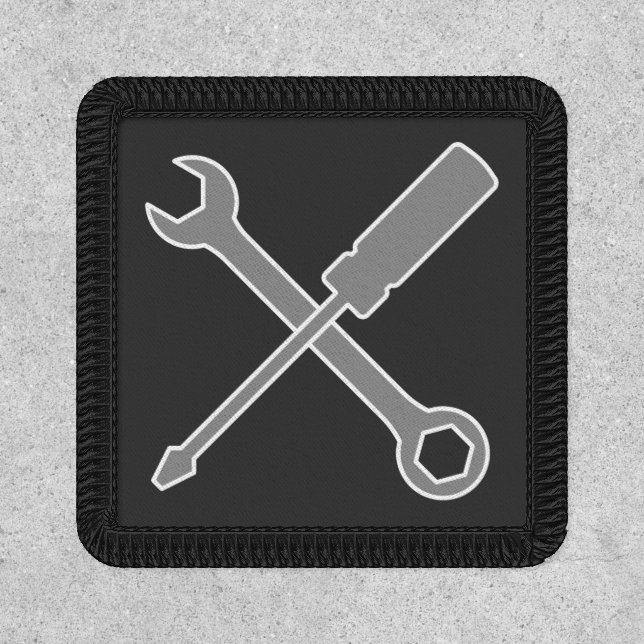 Tool Kit Symbol - Wrench and Screwdriver Patch (Front)