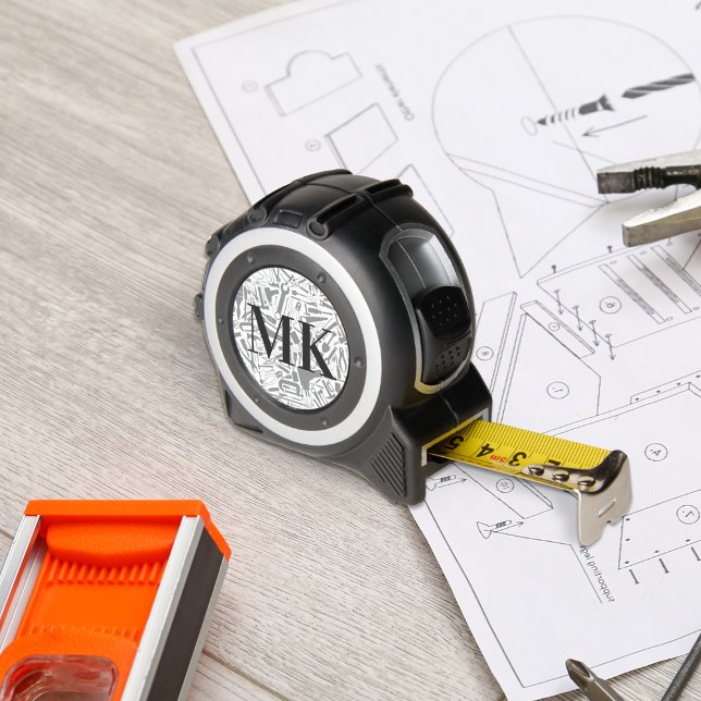Tool Pattern Monogram Tape Measure (Creator Uploaded)