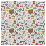 Tool Shed Funny Beer Den Man Cave Patterned Fabric