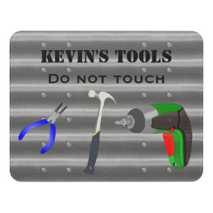 Tool Shop Custom Acrylic Wall Plaque Door Sign